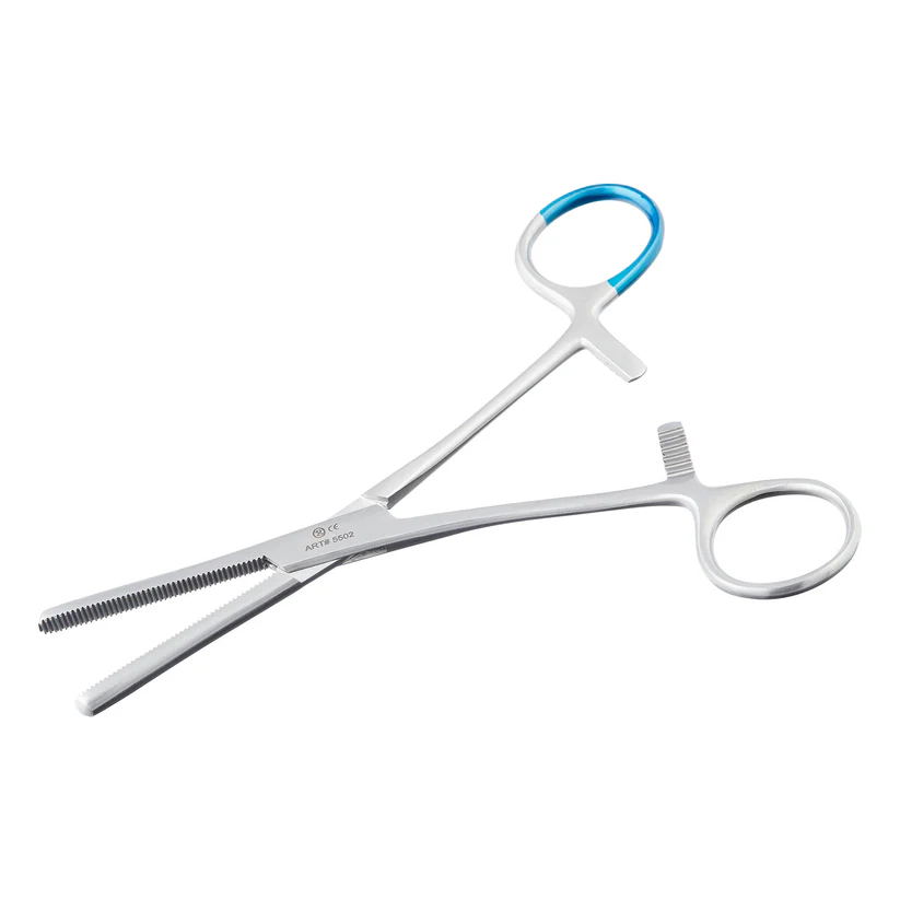 Kleszczyki do zaciskania drenów, 16cm, sterylne